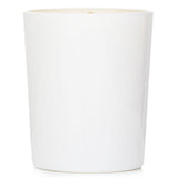 Elegant Max Benjamin Rose & Champagne candle in a glass holder, offering a floral and fruity scent, made from natural soy wax.