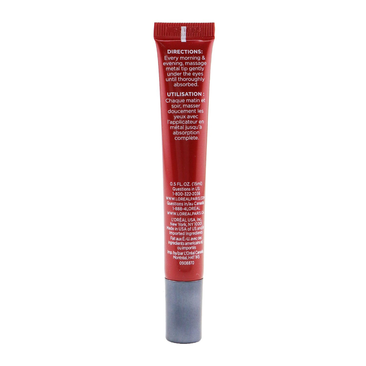 L'Oreal Revitalift Triple Power Eye Cream in 15ml, combats aging with Pro-Retinol, Vitamin C, and Hyaluronic Acid, reduces wrinkles.