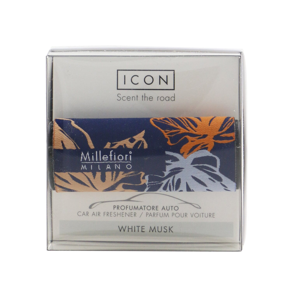 Millefiori - Icon Textile Floral Car Air Freshener - White Musk  - 1pc