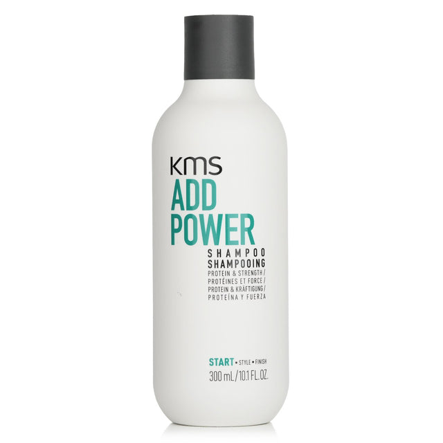 KMS California Add Power Shampoo revitalizes fine hair with protein, smoothing agents, and antioxidants for stronger, healthier strands.