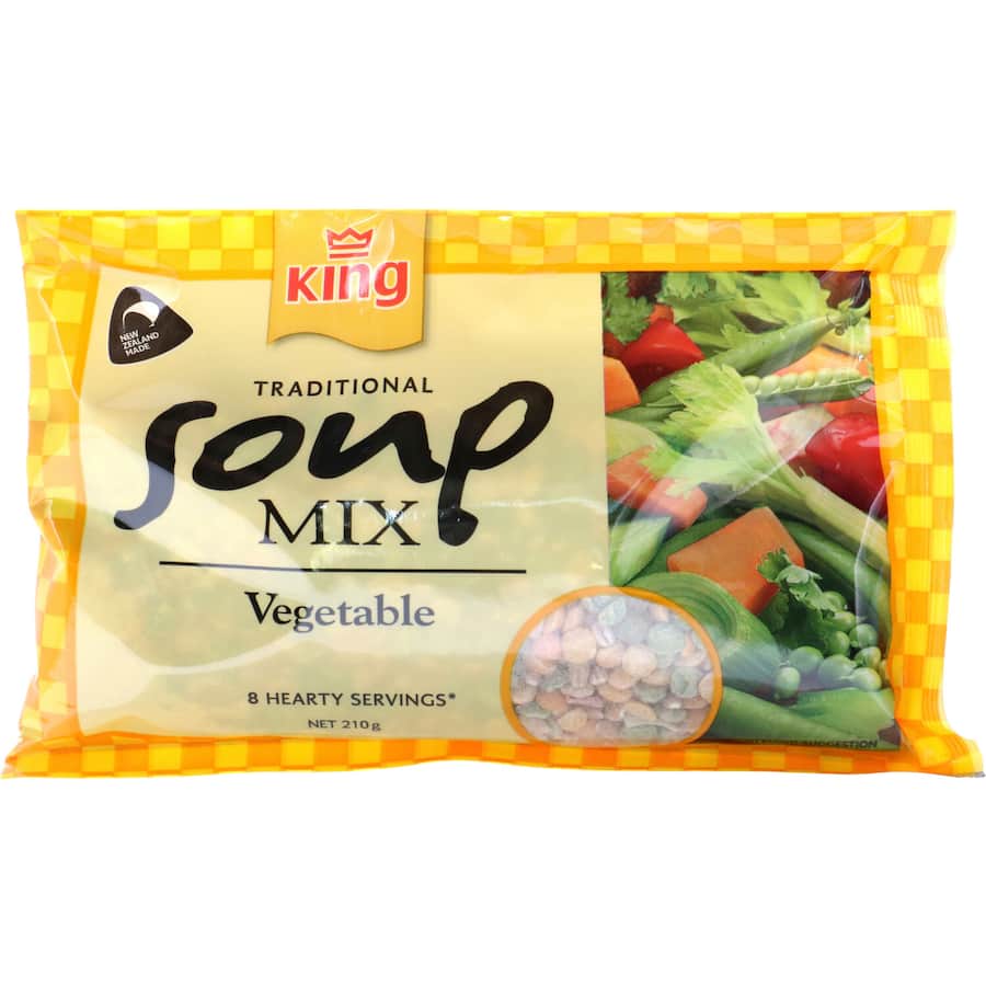 King Soup Mix Vegetable Pkt 210g