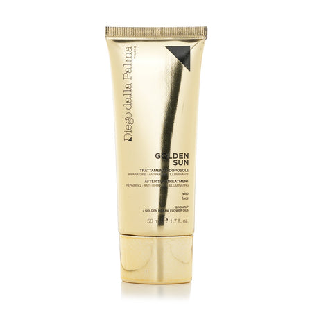 Golden Sun After Sun Treatment - 50ml cream to rejuvenate sun-exposed skin, enhances radiance with golden particles.