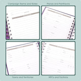 Game Master's Quest Journal - Mystic Purple Board Game