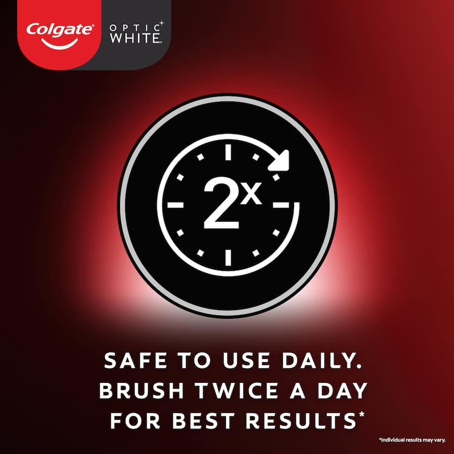 Colgate Optic White Toothpaste Whitening Vividly Fresh Tube 80g