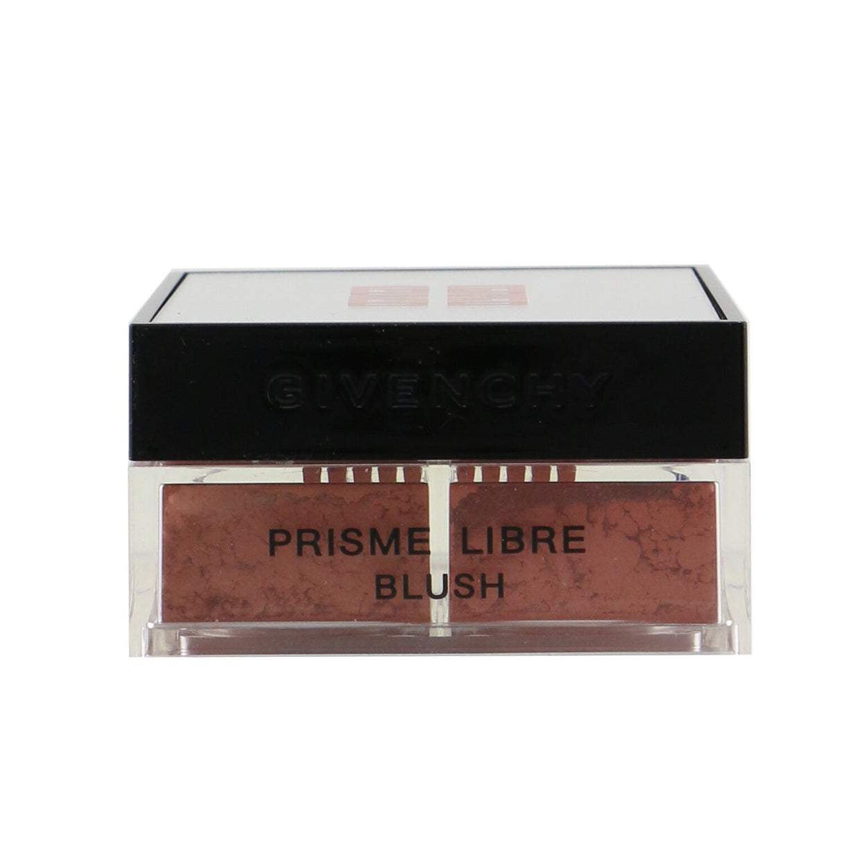 Givenchy Prisme Libre Blush in #6 Flanelle Rubis features a 4-color quad for a buildable, radiant glow suitable for all skin tones.