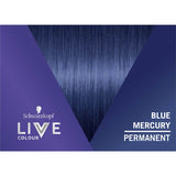 Schwarzkopf Live Colour Permanent Hair Colour Blue Mercury