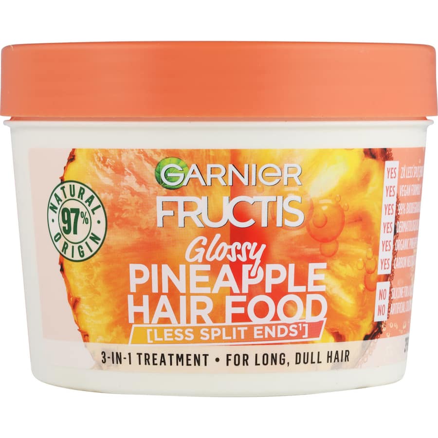 Garnier Fructis Hair Mask Glossy Pineapple Hair Food 390mL