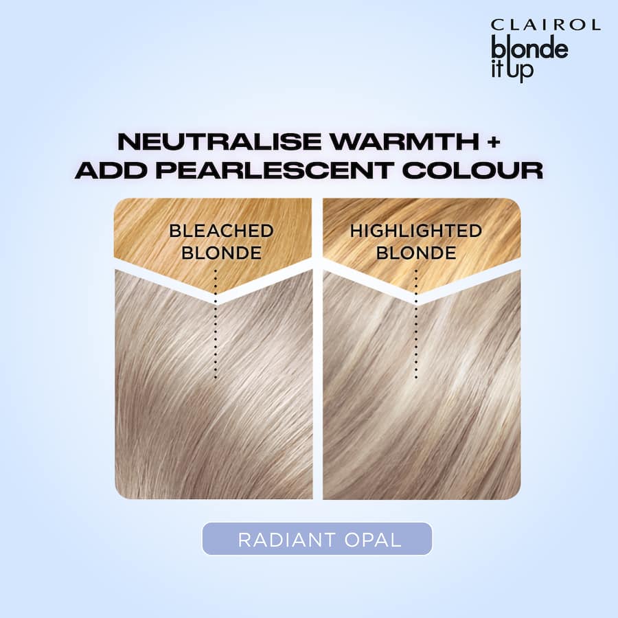Clairol Blonde It Up Hair Colour Crystal Glow Radiant Opal 1pack