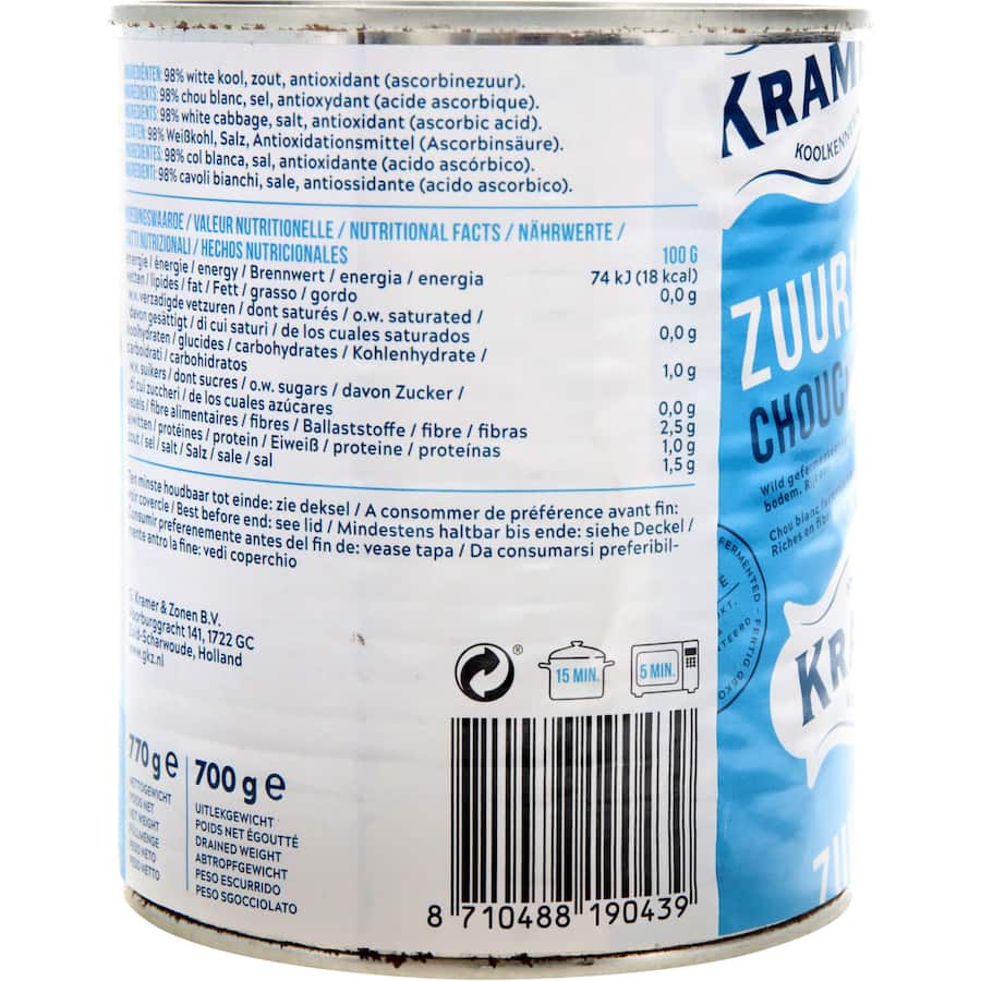 Kramers Krautboy Sauerkraut Crauti 770g