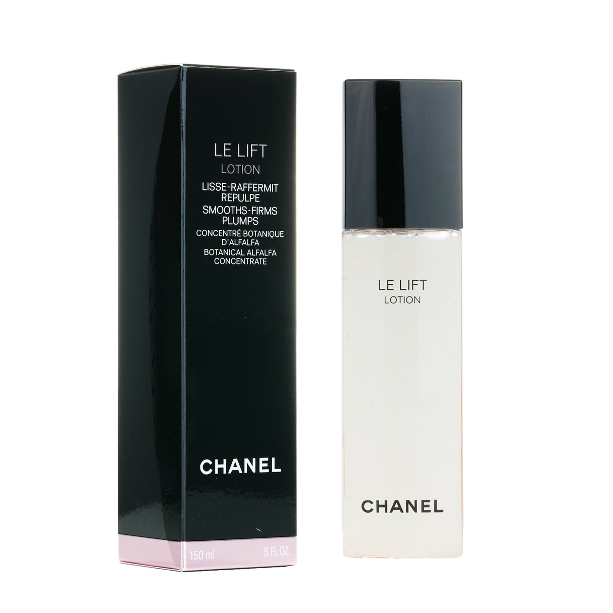Chanel Le Lift Lotion 150ml, a multi-tasking facial lotion that firms skin and boosts hydration with unique active ingredients.