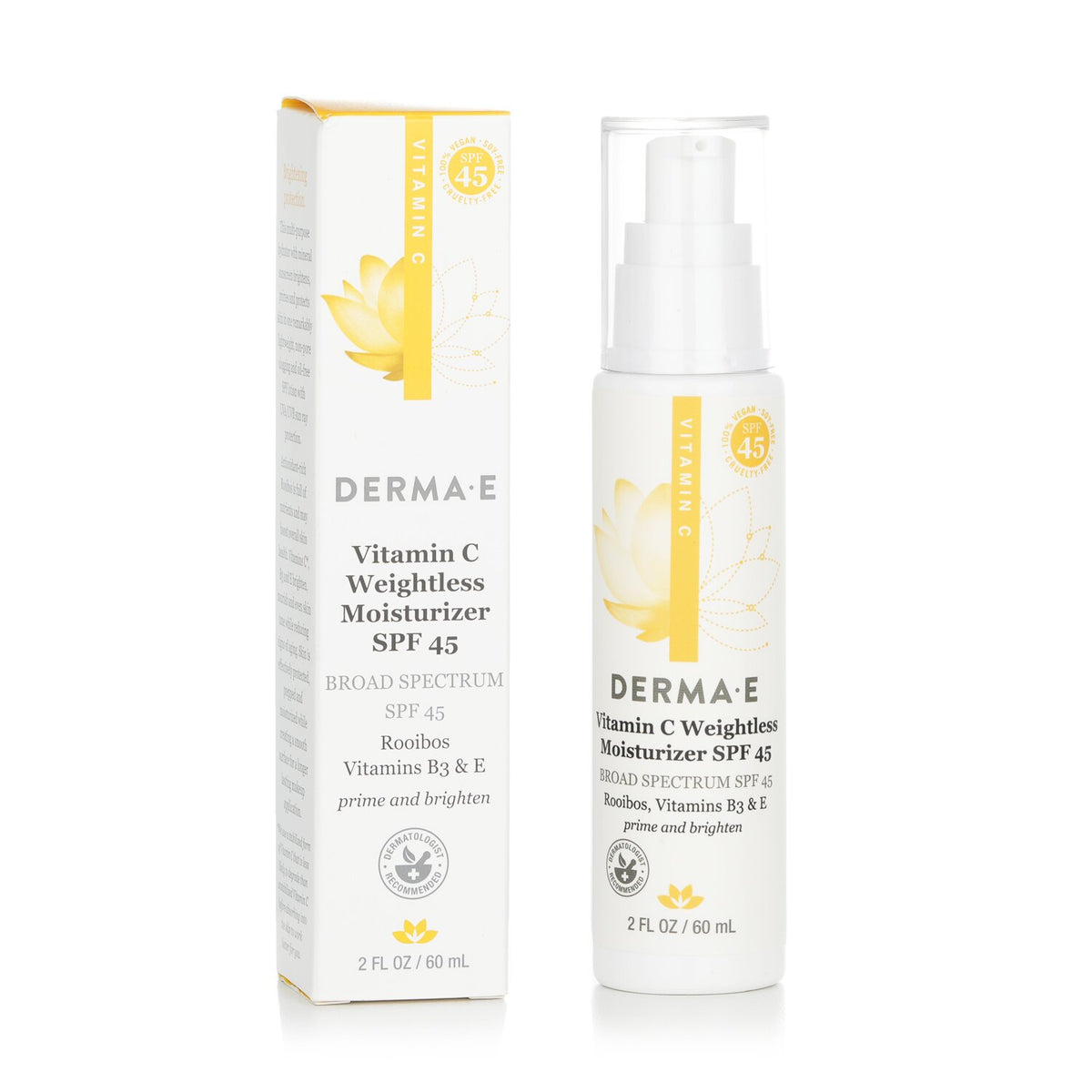 Derma E Vitamin C Weightless Moisturizer SPF 45  60ml/2oz