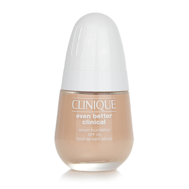 Clinique Even Better Clinical Serum Foundation SPF 20 in CN 28 Ivory, a waterproof, lightweight foundation for flawless skin.