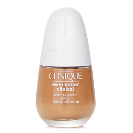 Waterproof Clinique serum foundation in # CN 90 Sand, with SPF 20, offers buildable coverage and hydration for flawless skin.