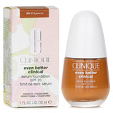 Clinique Even Better Clinical Serum Foundation SPF 20 in #WN 114 Golden, oil-free, waterproof with radiant, buildable coverage.