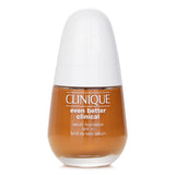 Clinique Even Better Clinical Serum Foundation SPF 20 in #WN 114 Golden, a waterproof, oil-free foundation with hydration and coverage.