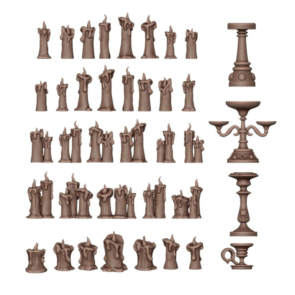 AK Interactive - Basing Bits - Candles - 73 Pieces
