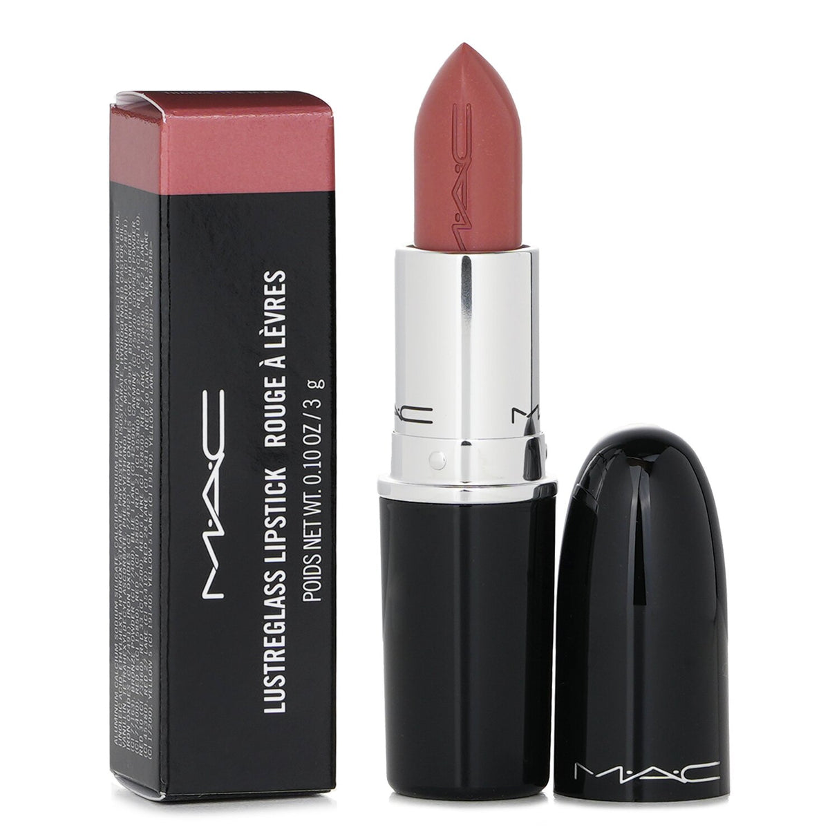MAC Lustreglass Lipstick - # 540 Thanks, It’s M.A.C! (Taupey Pink Nude With Si