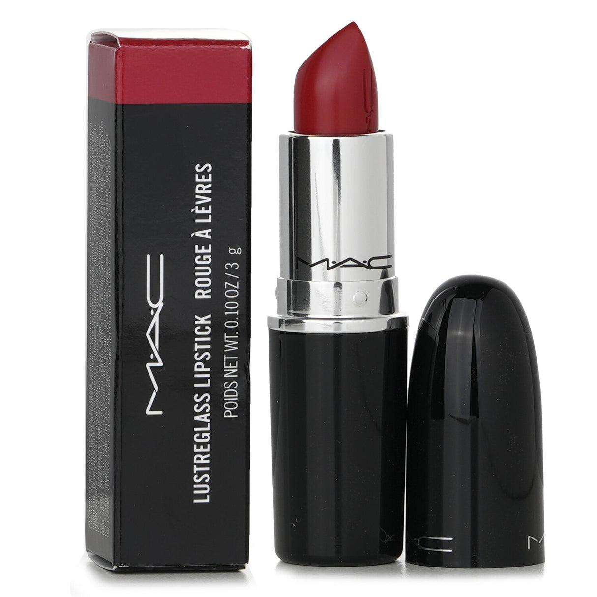 MAC - Lustreglass Lipstick - # 510 Lady Bug (Tomato Red)  - 3g/0.1oz