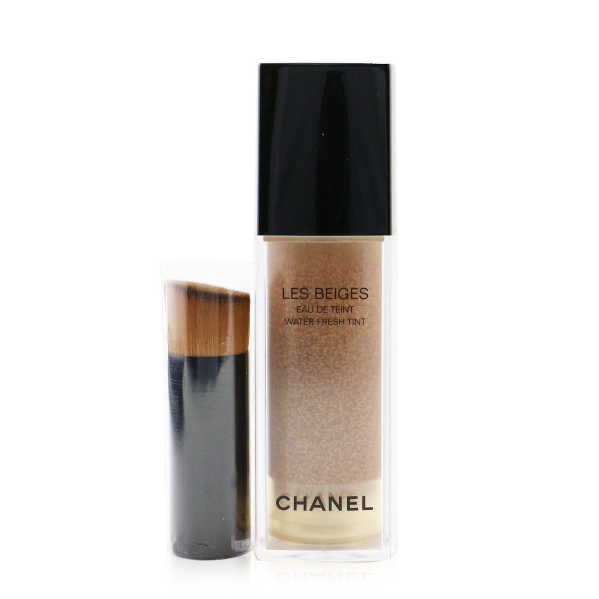 Chanel Les Beiges Water Fresh Tint #Light Deep, 30ml, offers sheer, hydrated coverage with a fresh neroli scent and ergonomic applicator.