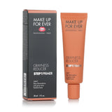 Make Up For Ever Step 1 Primer in Grayness Reducer smooths skin, correcting dullness for a radiant, flawless complexion.