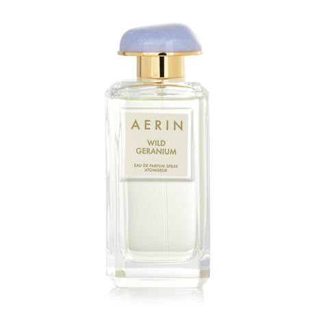 Aerin Wild Geranium Eau De Parfum Spray 100ml, a floral woody fragrance with vibrant geranium, peony, and warm base notes.