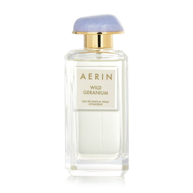 Aerin Wild Geranium Eau De Parfum Spray 100ml, a floral woody fragrance with vibrant geranium, peony, and warm base notes.