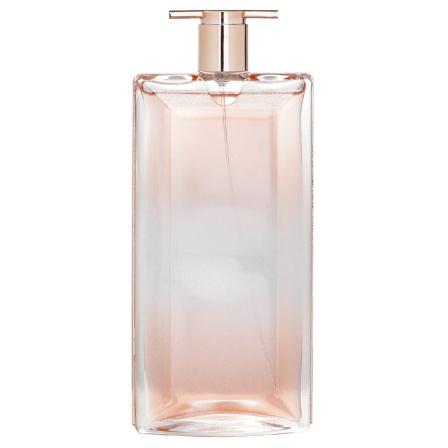 Elegant 50ml Lancôme Idole Aura Eau De Parfum featuring floral marine notes of salt, rose, jasmine, vanilla, and musk.