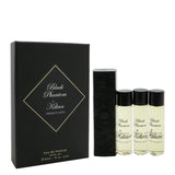 Kilian Black Phantom Eau De Parfum set features 4x7.5ml bottles of a rich, unisex gourmand woodsy fragrance.