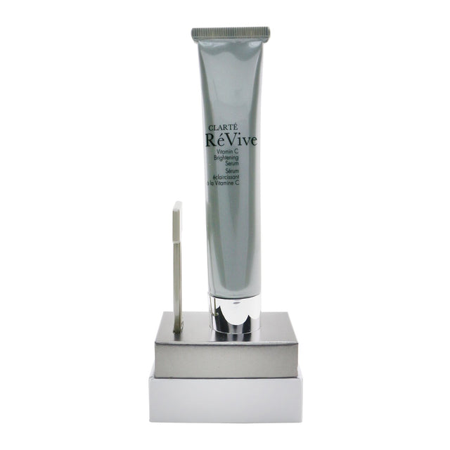 ReVive Clarte Vitamin Brightening Serum in dual-chamber packaging, featuring 15% Vitamin C and hydrating ingredients for glowing skin.