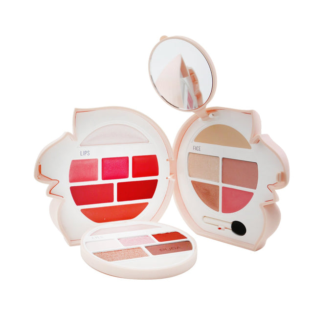 Versatile Pupa Squirrel 3 Kit #011 with highlighters, blushes, eyeshadows, and lip creams for stunning makeup looks.