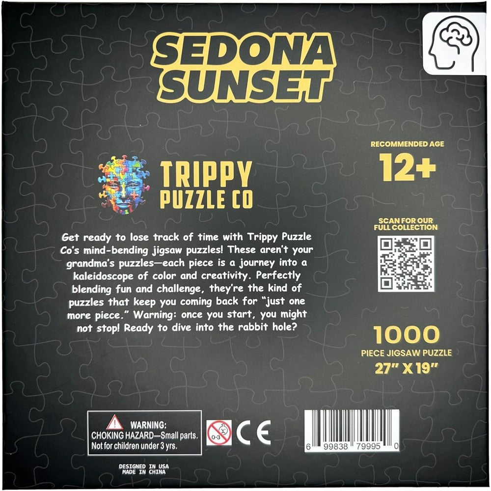 Puzzle - Trippy Puzzles - 1000 Piece Jigsaw Sedona Sunset