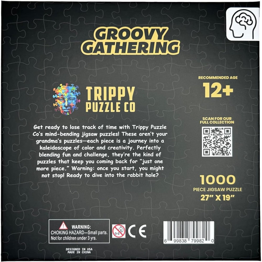 Puzzle - Trippy Puzzles - 1000 Piece Jigsaw Groovy Gathering