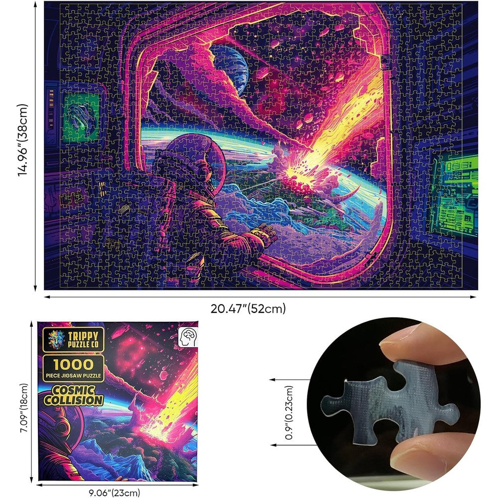 Puzzle - Trippy Puzzles - 1000 Piece Jigsaw Cosmic Collision