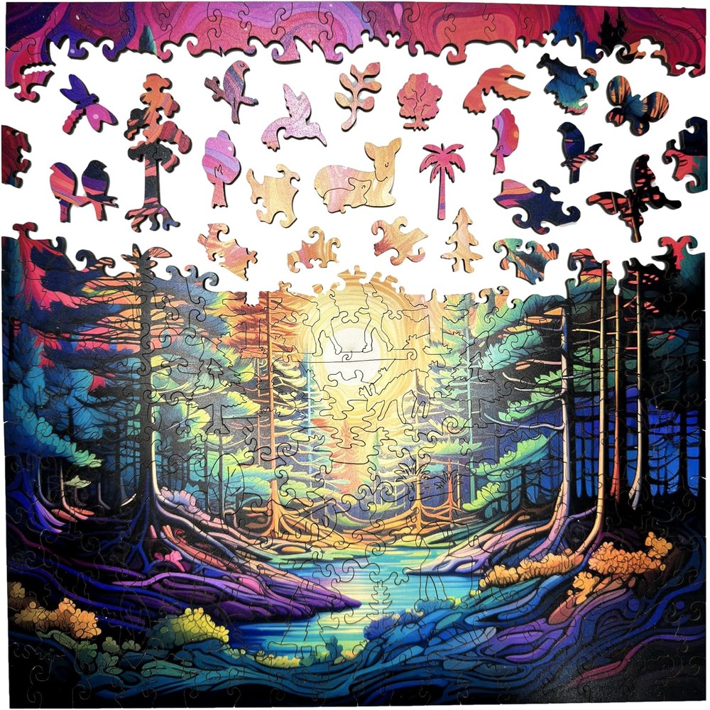 Trippy Puzzles - 300 Piece Wood Jigsaw Trippy Timber
