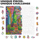 Trippy Puzzles - 300 Piece Wood Jigsaw Mystical Manhattan