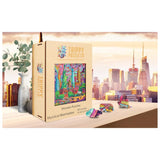 Trippy Puzzles - 300 Piece Wood Jigsaw Mystical Manhattan