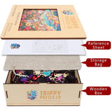 Trippy Puzzles - 300 Piece Wood Jigsaw Unicorn Utopia