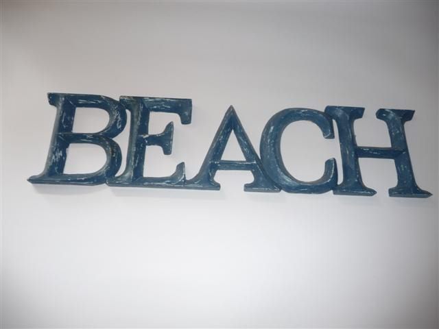 Beach Word Art - 49cm