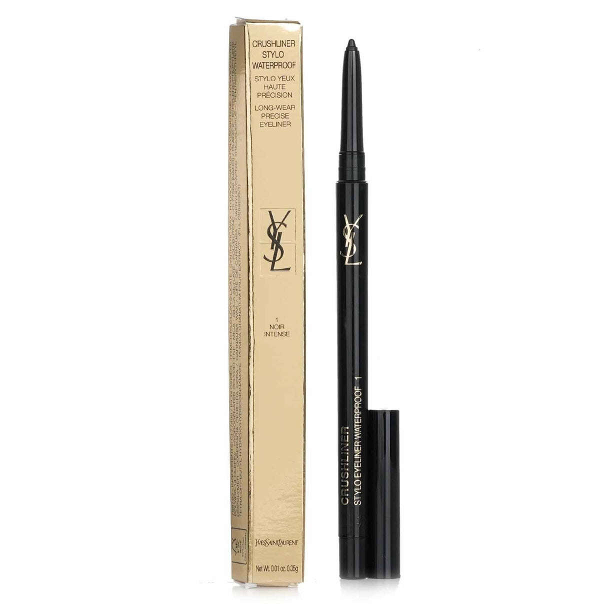 Yves Saint Laurent - Crushliner Stylo Waterproof Eyeliner - # 01 Noir Intense  -