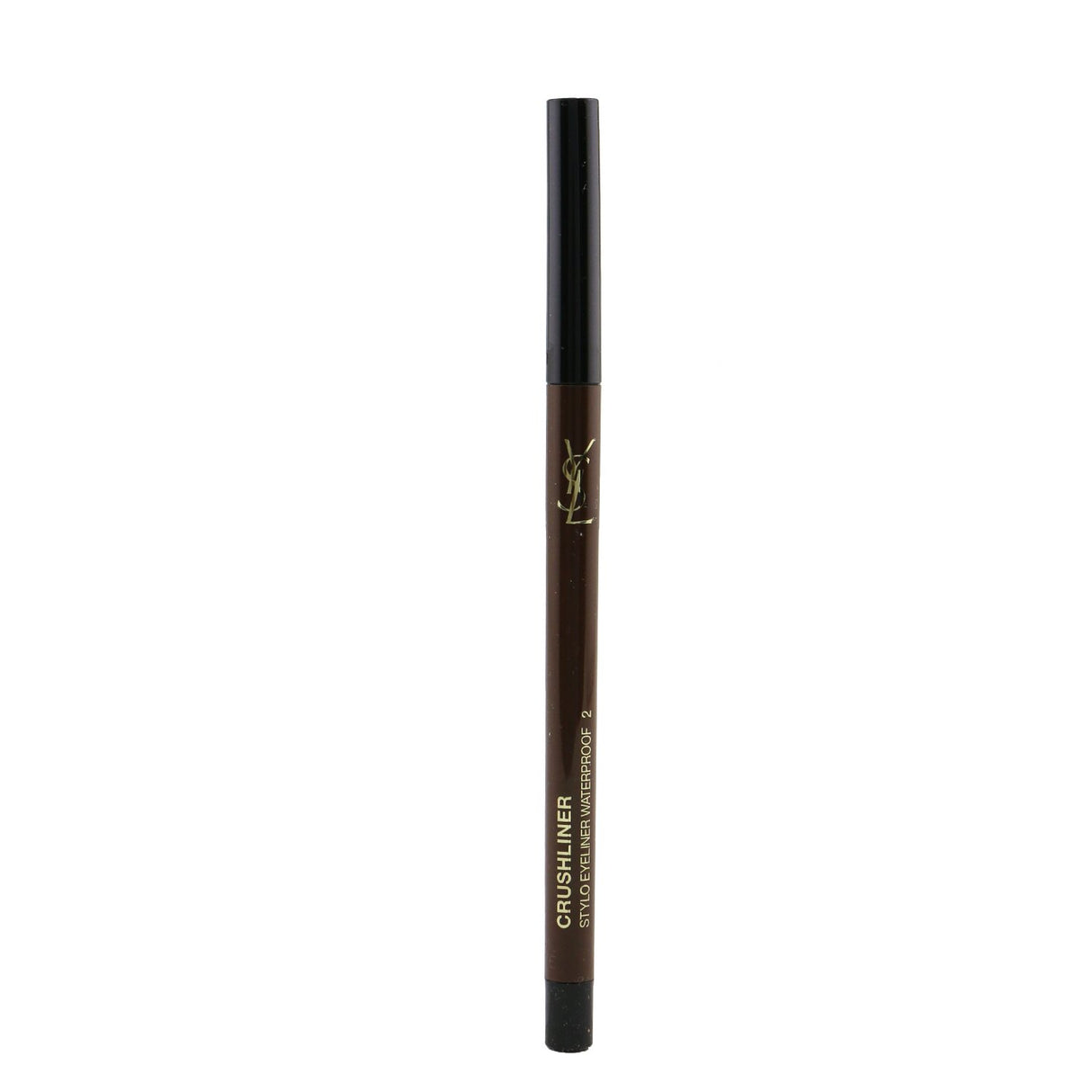 Yves Saint Laurent Crushliner Stylo Waterproof Eyeliner in #02 Brun Universel, a retractable, long-wearing smudge-resistant pencil.