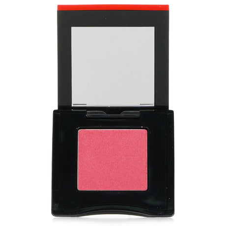 Shiseido POP PowderGel Eye Shadow #03 Fuwa-Fuwa Peach, a versatile peach shade with matte, shimmer, and sparkle finishes.