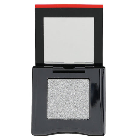 Shiseido POP PowderGel Eye Shadow #07 Shari-Shari Silver, a versatile shade with matte, shimmer, and sparkle finishes for stunning eye looks.