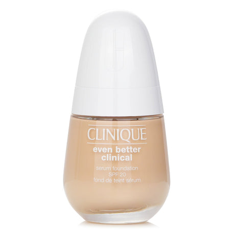 Clinique Even Better Clinical Serum Foundation SPF 20 in #WN 01 Flax offers lightweight, buildable coverage with UV protection.