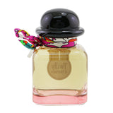 Elegant 85ml bottle of Charming Twilly D'Hermes Eau De Parfum, featuring floral notes and adorned with a silk ribbon.