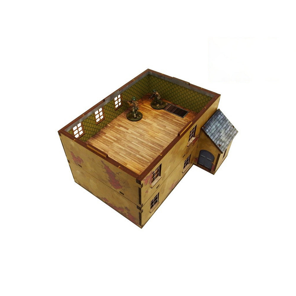 Micro Art Studio - WW2 Normandy Townhouse 2 PREPAINTED [28mm/1:56]