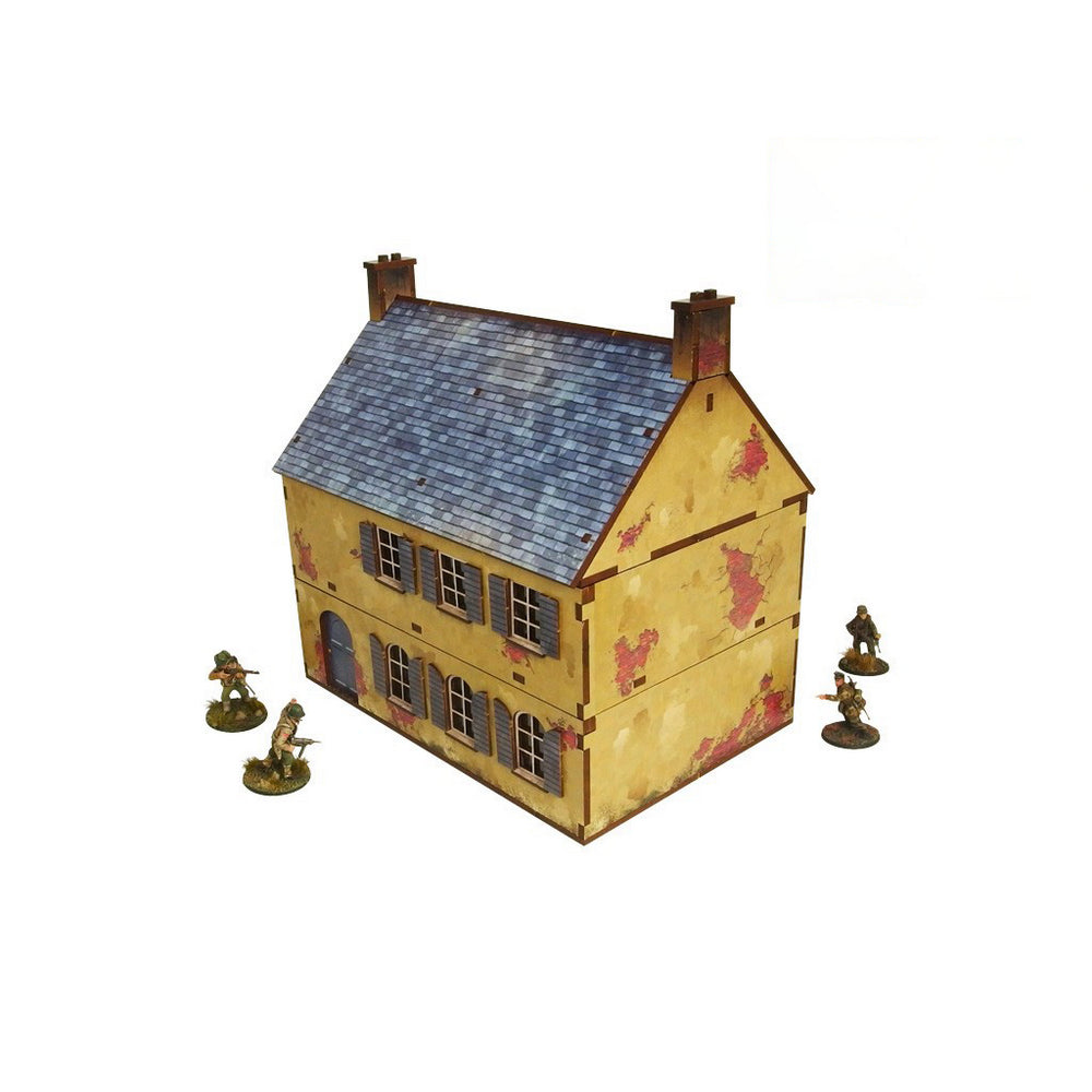 Micro Art Studio - WW2 Normandy Townhouse 2 PREPAINTED [28mm/1:56]
