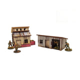 Micro Art Studio - WW2 Normandy Small Sheds w. Dovecote PREPAINTED [28mm/1:56]
