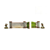 Micro Art Studio - WW2 Normandy Wall w. Gate (high) PREPAINTED [28mm/1:56]