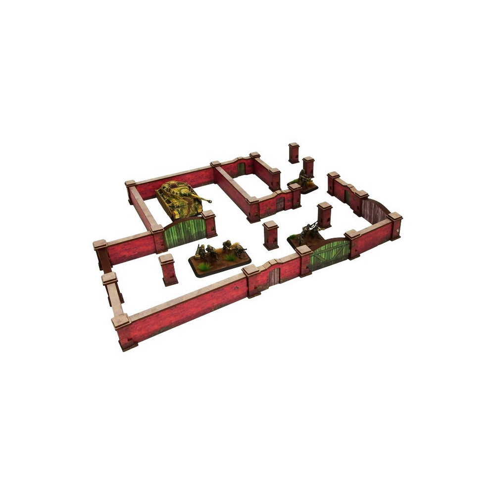 Micro Art Studio - WW2 Normandy Brick Wall PREPAINTED [15mm/1:100]