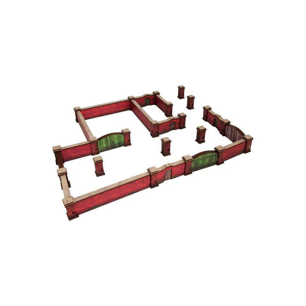 Micro Art Studio - WW2 Normandy Brick Wall PREPAINTED [15mm/1:100]